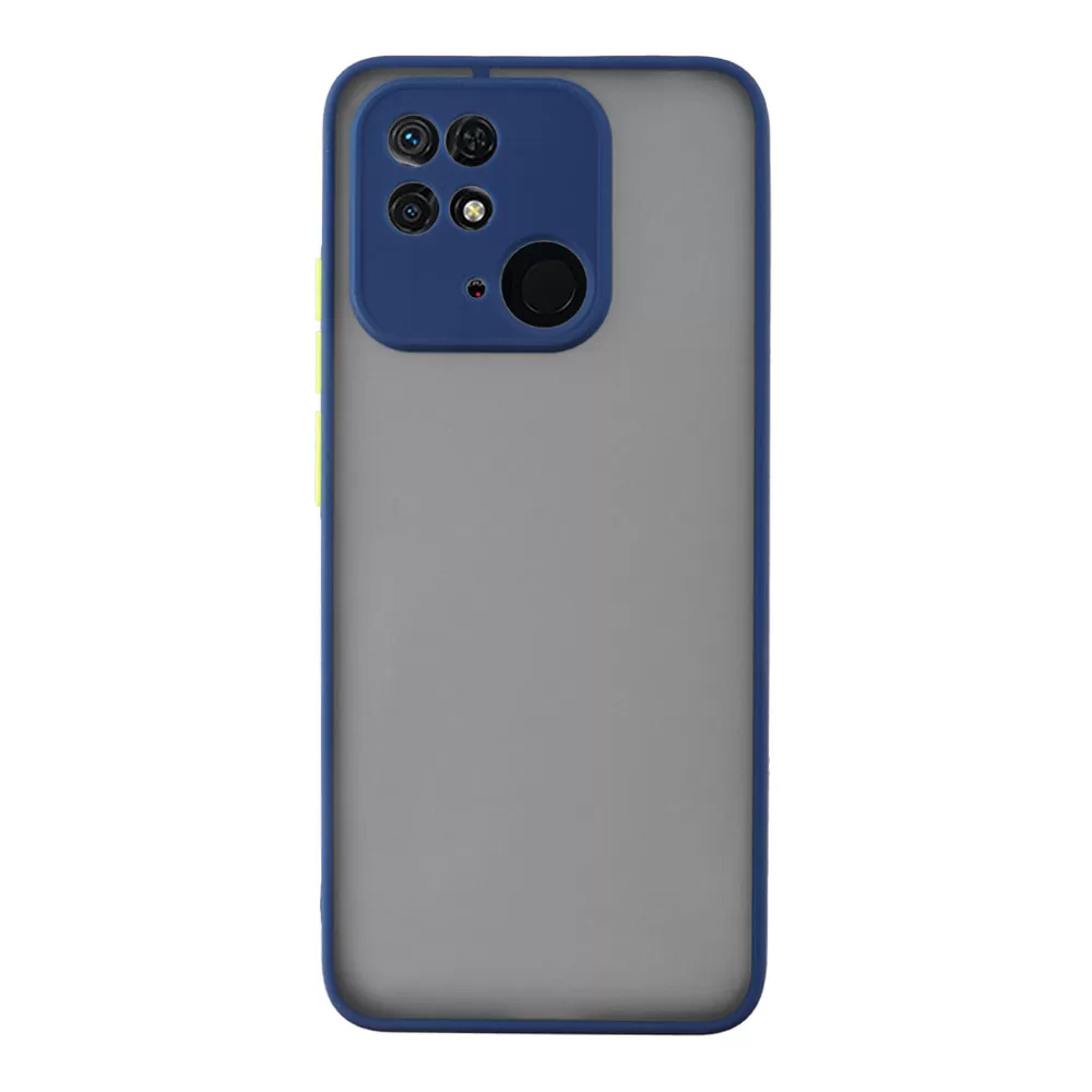 matshop.gr - LIME ΘΗΚΗ XIAOMI REDMI 10C/REDMI 10 POWER 6.71" HARDSHELL FUSION FULL CAMERA PROTECTION BLUE WITH YELLOW KEYS