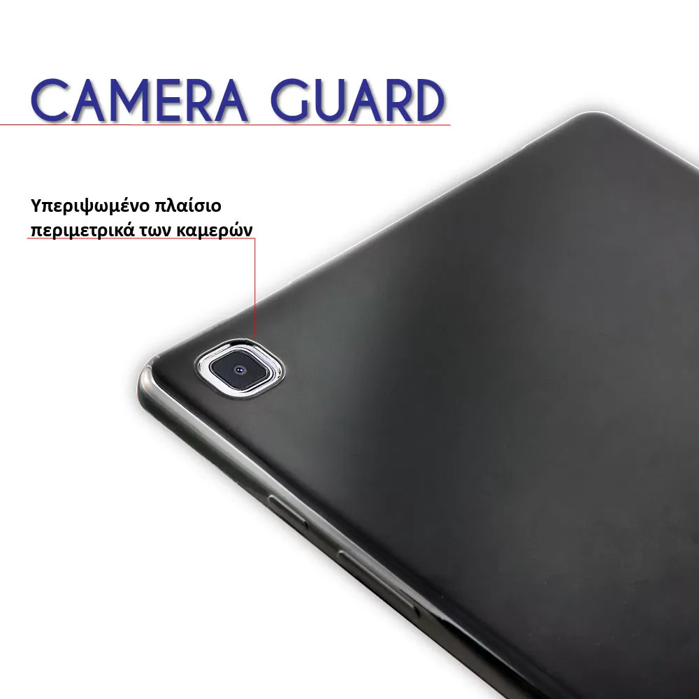 matshop.gr - VOLTE-TEL ΘΗΚΗ SAMSUNG P610/P613/P615/P619 TAB S6 LITE 10.4" SILICON DELUXE TPU CAMERA GUARD BLACK