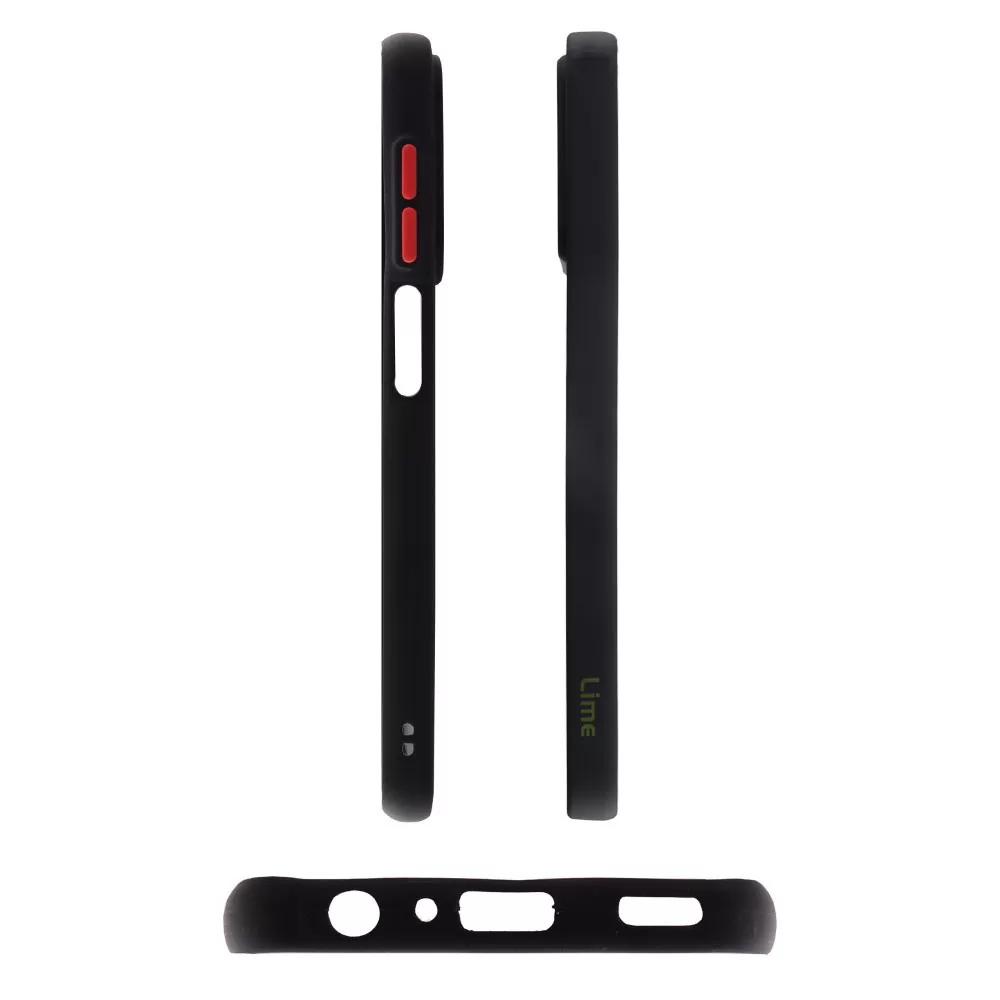 matshop.gr - LIME ΘΗΚΗ SAMSUNG A04 A045/M13 5G M136 6.5" HARDSHELL FUSION FULL CAMERA PROTECTION BLACK WITH RED KEYS