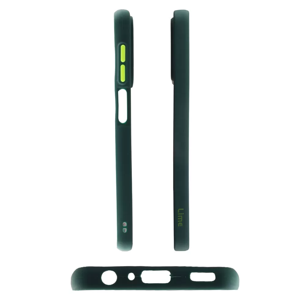 matshop.gr - LIME ΘΗΚΗ SAMSUNG A04 A045/M13 5G M136 6.5" HARDSHELL FUSION FULL CAMERA PROTECTION GREEN WITH YELLOW KEYS