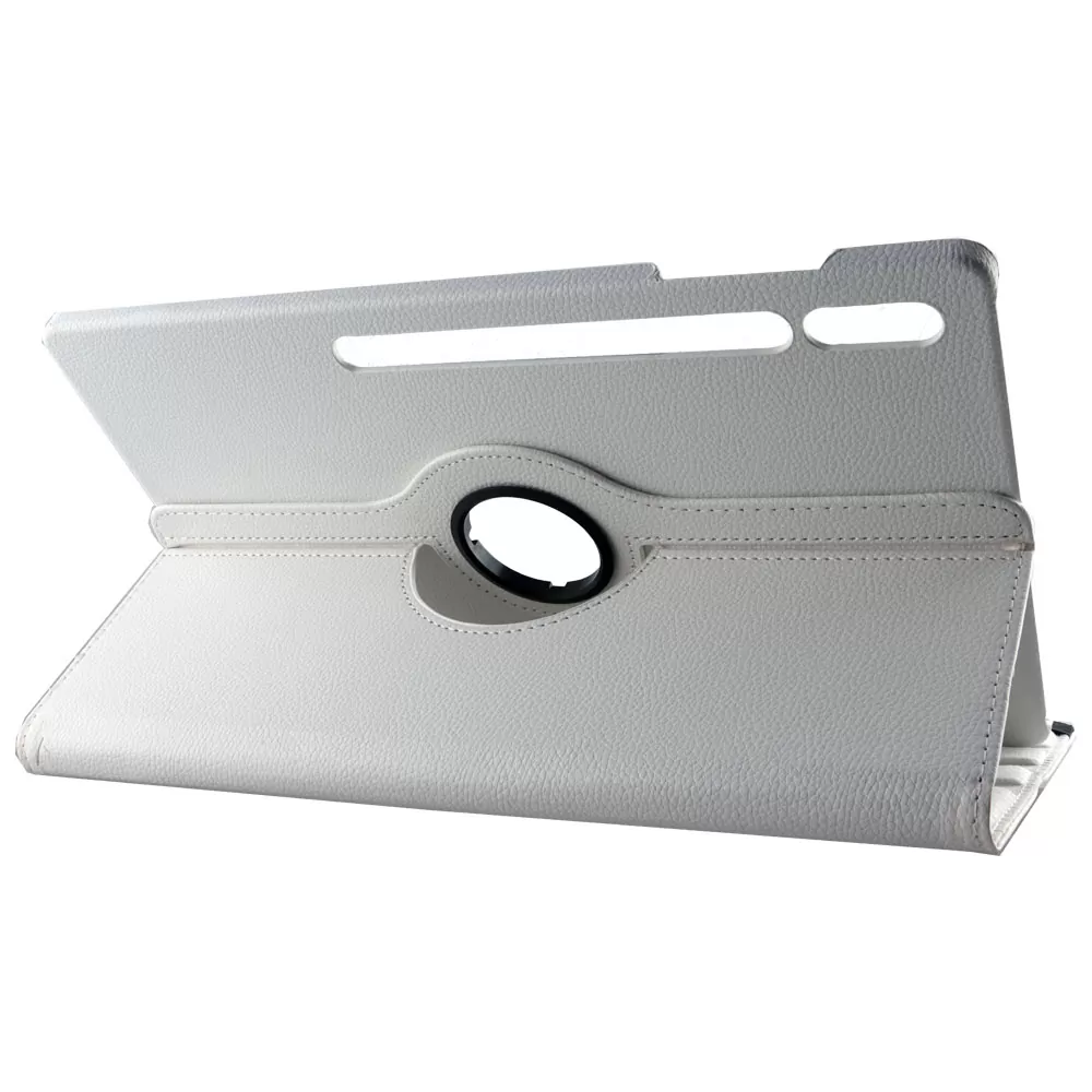 matshop.gr - VOLTE-TEL ΘΗΚΗ SAMSUNG X900 TAB S8 ULTRA/X906 TAB S8 ULTRA LTE 14.6" LEATHER BOOK ROTATING STAND WHITE
