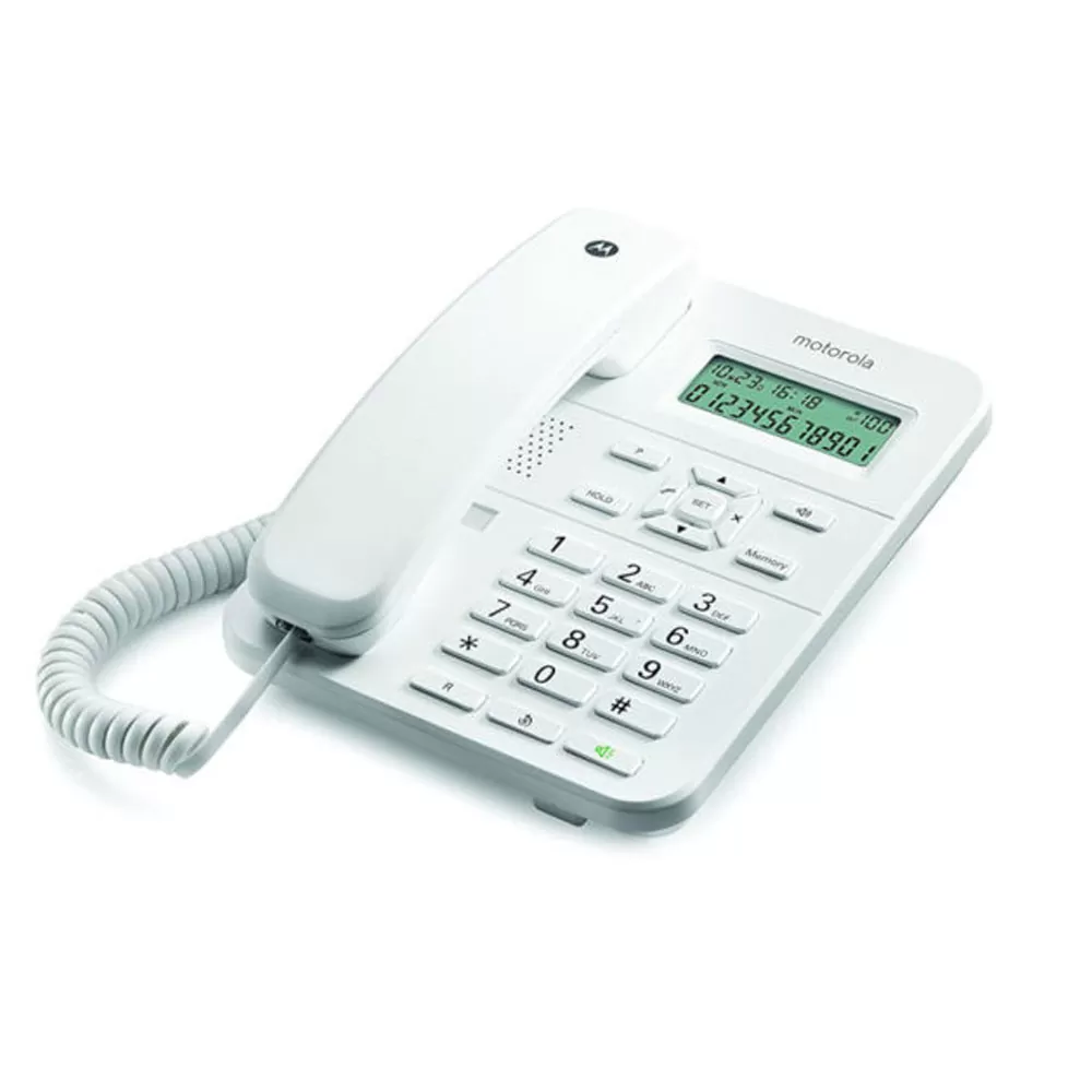 matshop.gr - ΕΝΣΥΡΜΑΤΟ ΤΗΛΕΦΩΝΟ ΨΗΦΙΑΚΟ MOTOROLA CT202 ΛΕΥΚΟ (ΑΝΟΙΧΤΗ ΑΚΡΟΑΣΗ + ΑΝΑΓΝΩΡΙΣΗ ΚΛΗΣΕΩΝ) GR