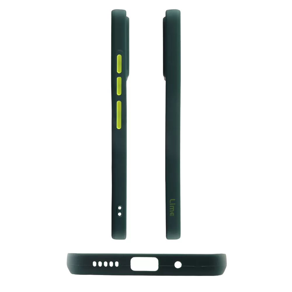 matshop.gr - LIME ΘΗΚΗ XIAOMI REDMI 10C/REDMI 10 POWER 6.71" HARDSHELL FUSION FULL CAMERA PROTECTION GREEN WITH YELLOW KEYS