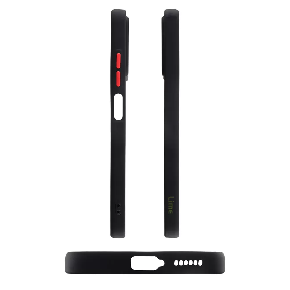 matshop.gr - LIME ΘΗΚΗ SAMSUNG S23 PLUS 5G S916 6.6" HARDSHELL FUSION FULL CAMERA PROTECTION BLACK WITH RED KEYS