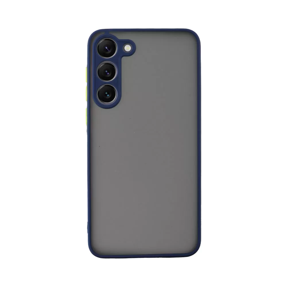 matshop.gr - LIME ΘΗΚΗ SAMSUNG S23 PLUS 5G S916 6.6" HARDSHELL FUSION FULL CAMERA PROTECTION BLUE WITH YELLOW KEYS