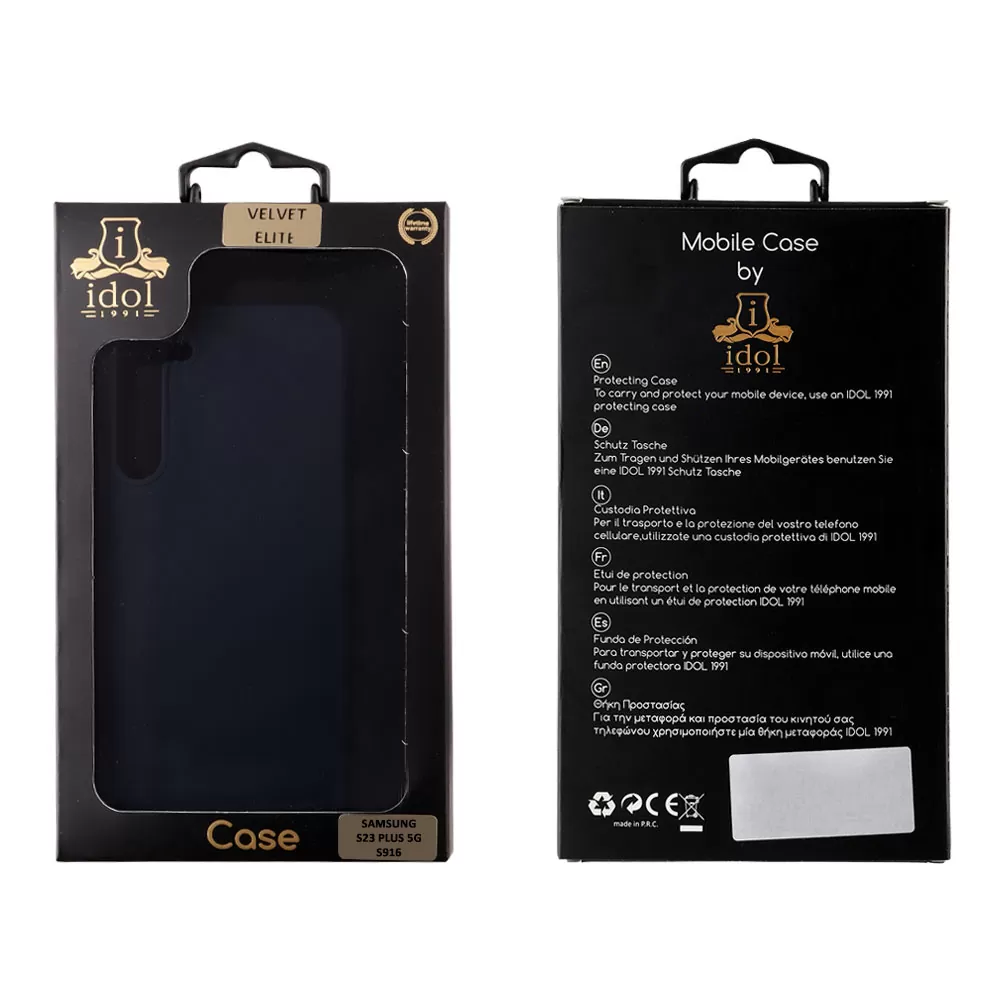 matshop.gr - IDOL 1991 ΘΗΚΗ SAMSUNG S23 PLUS 5G S916 6.6" VELVET ELITE TPU 4 SIDE CAMERA GUARD BLUE