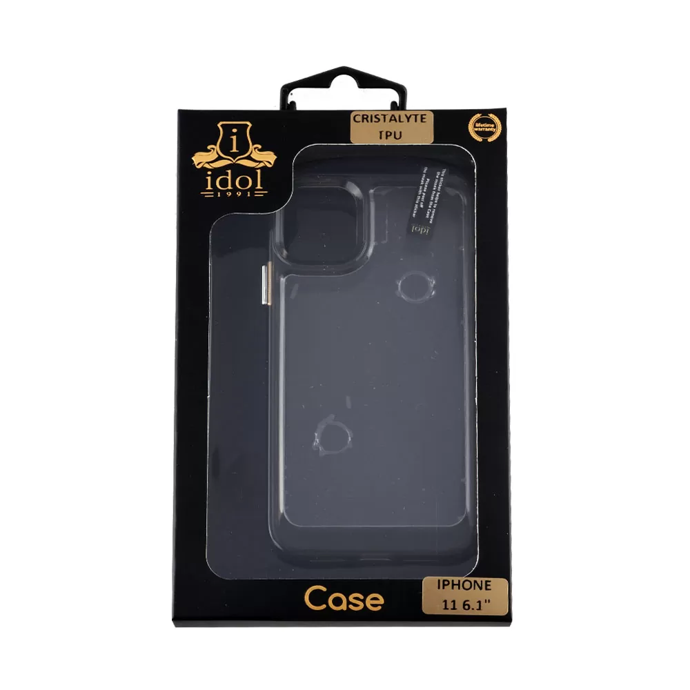 matshop.gr - IDOL 1991 ΘΗΚΗ IPHONE 11 6.1" CRISTALYTE TPU CAMERA GUARD ΔΙΑΦΑΝΗ ΓΚΡΙ