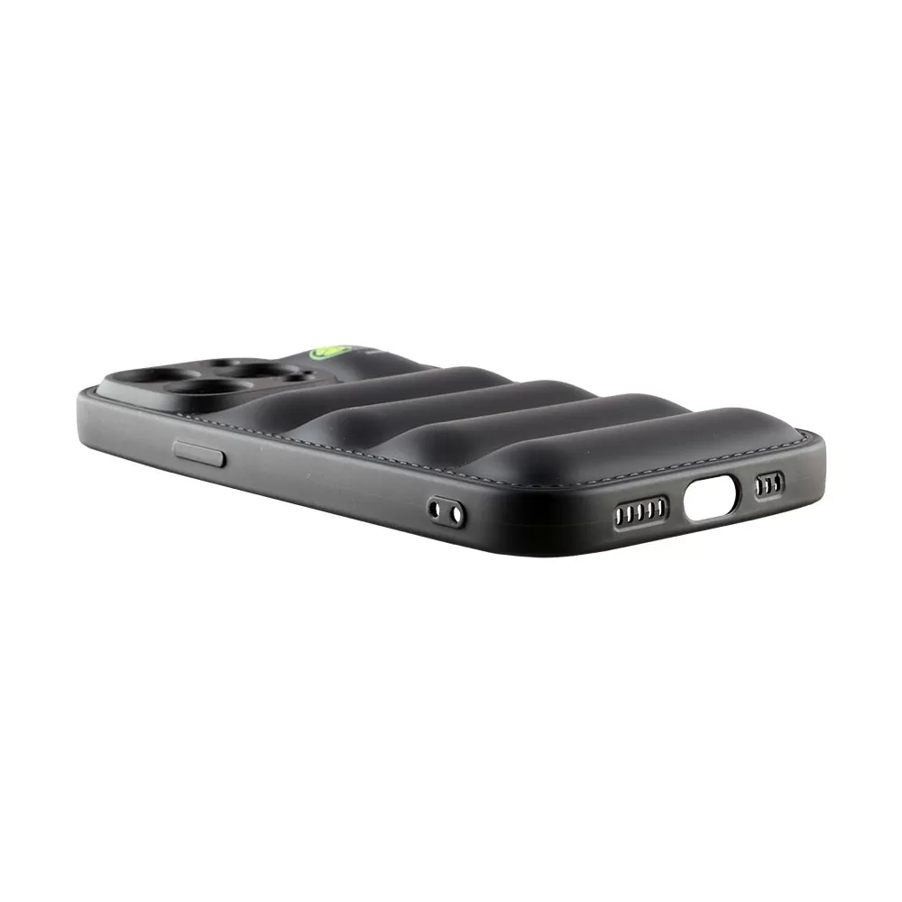 matshop.gr - LIME ΘΗΚΗ IPHONE 14 PRO MAX 6.7" BUMPY PUFFER TPU FULL CAMERA PROTECTION BLACK