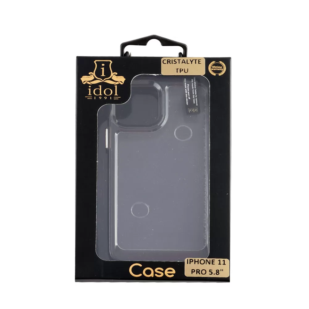matshop.gr - IDOL 1991 ΘΗΚΗ IPHONE 11 PRO 5.8" CRISTALYTE TPU CAMERA GUARD ΔΙΑΦΑΝΗ ΓΚΡΙ
