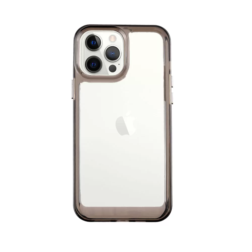 matshop.gr - IDOL 1991 ΘΗΚΗ IPHONE 12 PRO / IPHONE 12 6.1" CRISTALYTE TPU CAMERA GUARD ΔΙΑΦΑΝΗ ΓΚΡΙ