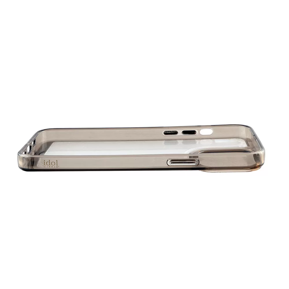 matshop.gr - IDOL 1991 ΘΗΚΗ IPHONE 12 PRO / IPHONE 12 6.1" CRISTALYTE TPU CAMERA GUARD ΔΙΑΦΑΝΗ ΓΚΡΙ