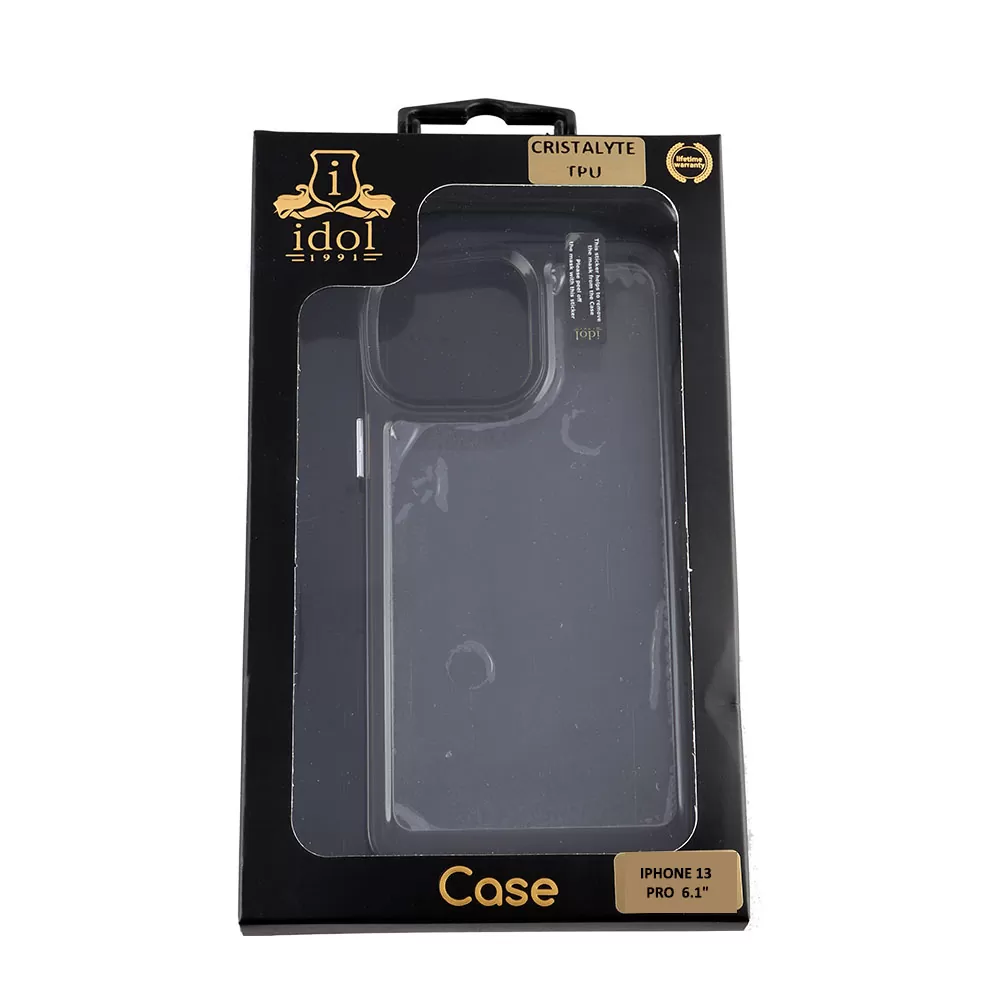 matshop.gr - IDOL 1991 ΘΗΚΗ IPHONE 13 PRO 6.1" CRISTALYTE TPU CAMERA GUARD ΔΙΑΦΑΝΗ ΓΚΡΙ