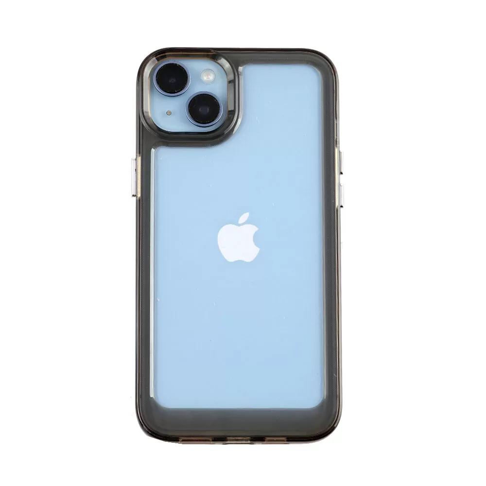 matshop.gr - IDOL 1991 ΘΗΚΗ IPHONE 14 6.1" CRISTALYTE TPU CAMERA GUARD ΔΙΑΦΑΝΗ ΓΚΡΙ