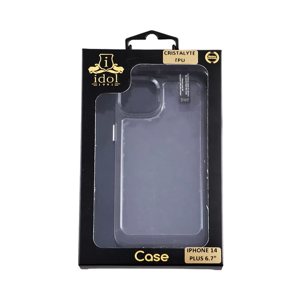 matshop.gr - IDOL 1991 ΘΗΚΗ IPHONE 14 PLUS 6.7" CRISTALYTE TPU CAMERA GUARD ΔΙΑΦΑΝΗ ΓΚΡΙ