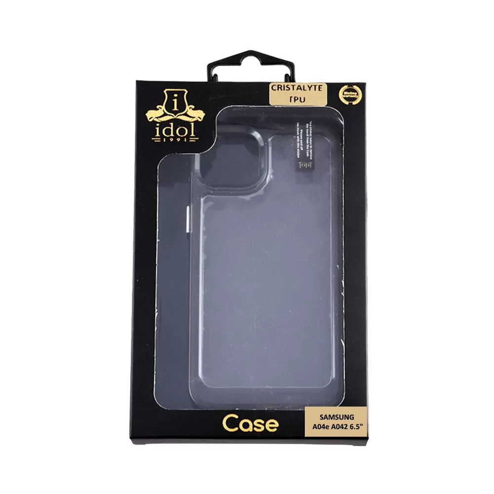 matshop.gr - IDOL 1991 ΘΗΚΗ SAMSUNG A04e A042 6.5" CRISTALYTE TPU CAMERA GUARD ΔΙΑΦΑΝΗ ΓΚΡΙ