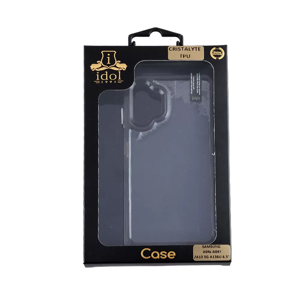matshop.gr - IDOL 1991 ΘΗΚΗ SAMSUNG A04s A047/A13 5G A136U 6.5" CRISTALYTE TPU CAMERA GUARD ΔΙΑΦΑΝΗ ΓΚΡΙ