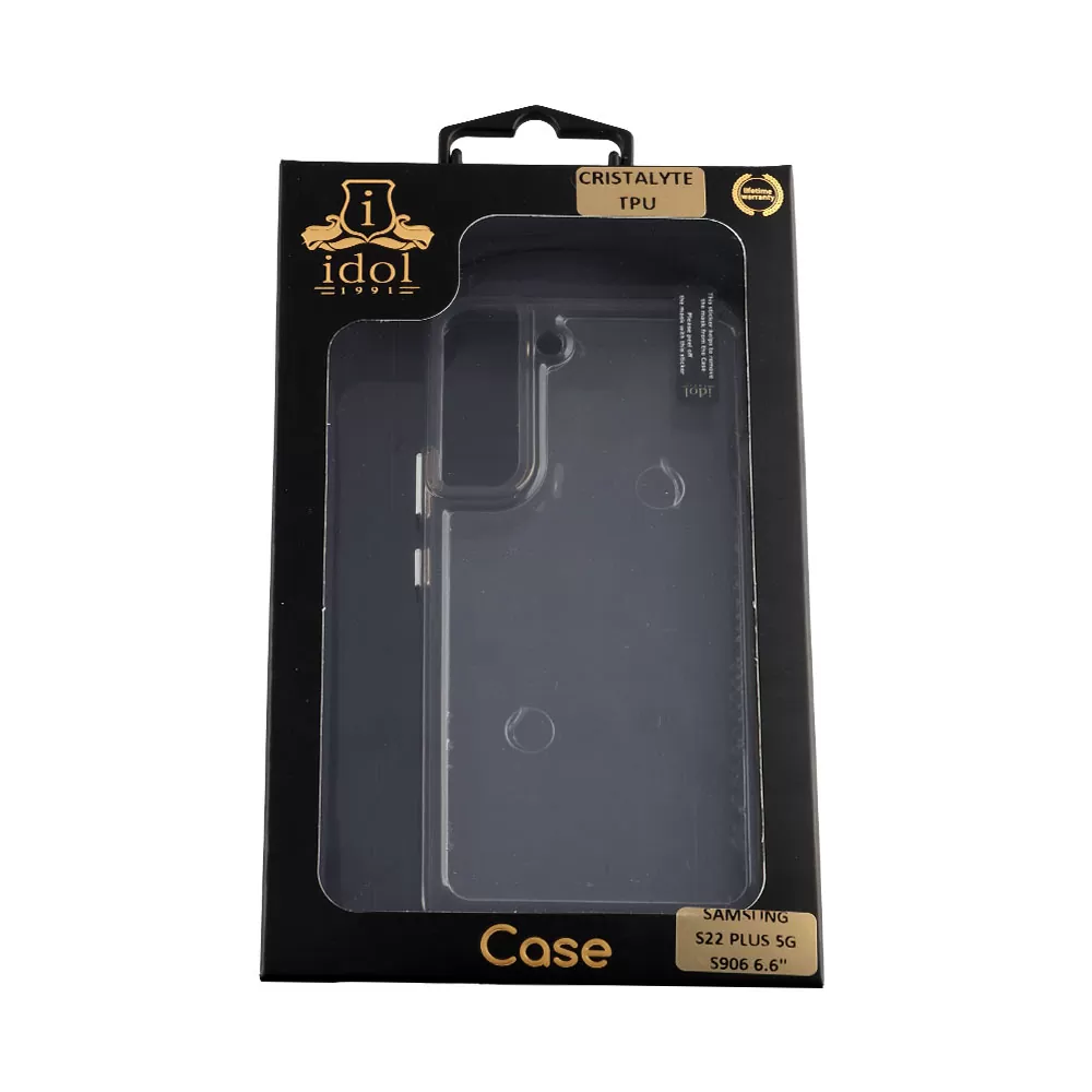 matshop.gr - IDOL 1991 ΘΗΚΗ SAMSUNG S22 PLUS 5G S906 6.6" CRISTALYTE TPU CAMERA GUARD ΔΙΑΦΑΝΗ ΓΚΡΙ