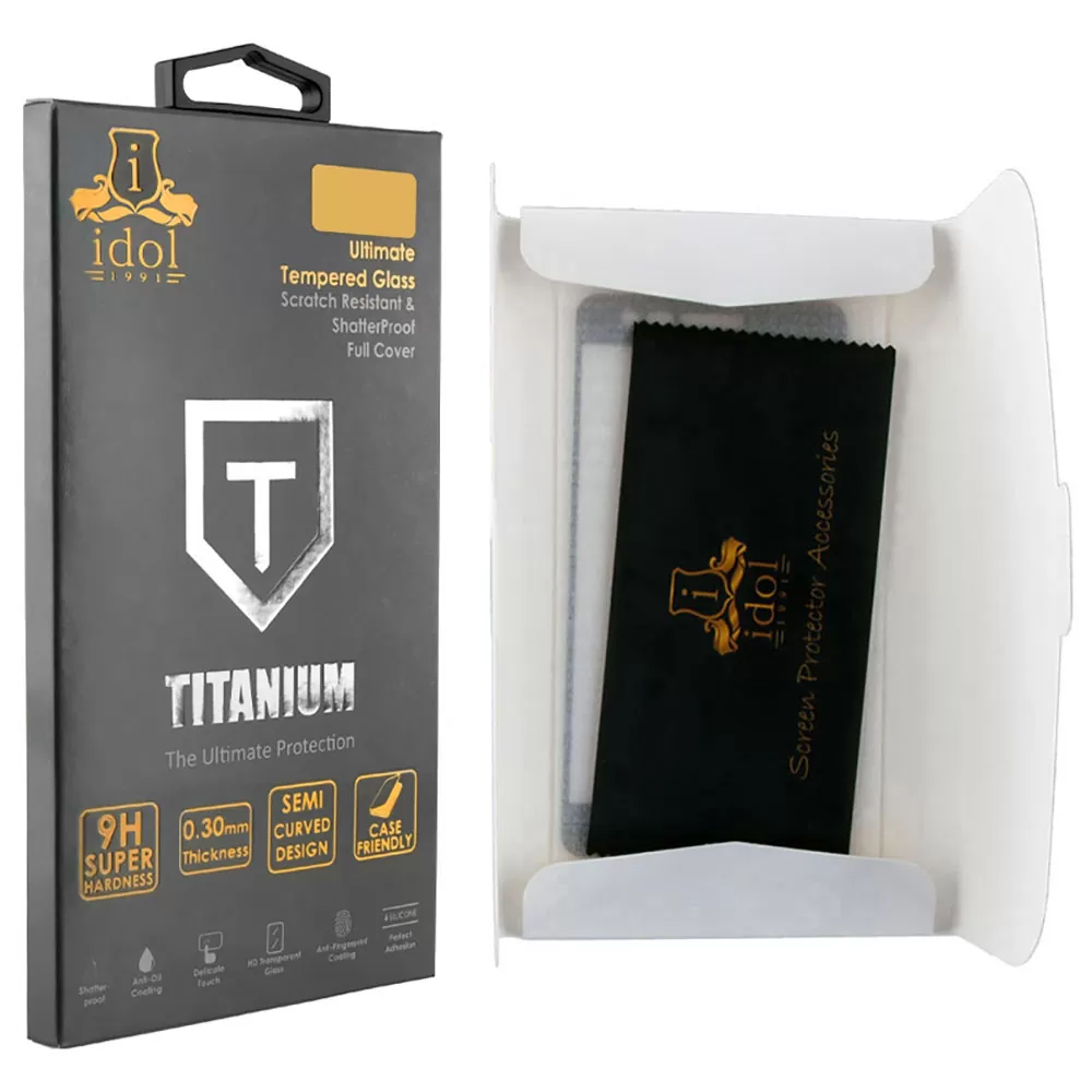 matshop.gr - IDOL 1991 TEMPERED GLASS XIAOMI 13 5G 6.36" 9H 0.25mm TITANIUM SEMI CURVED FULL GLUE BLACK
