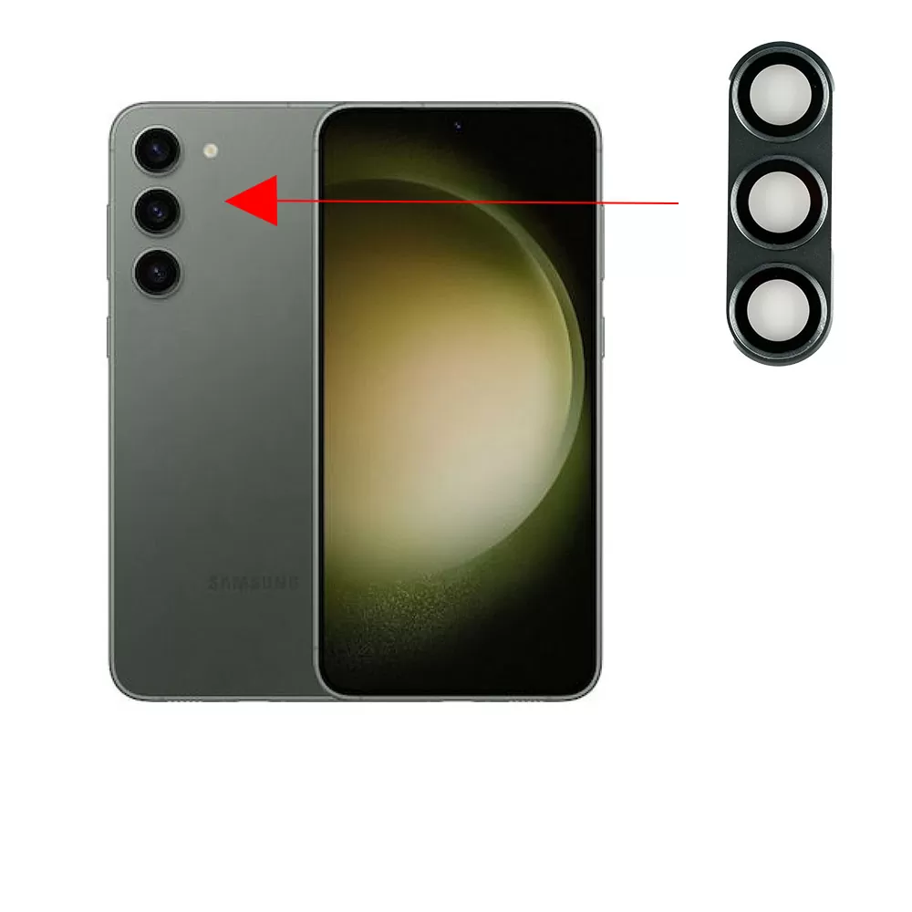 matshop.gr - VOLTE-TEL CAMERA GLASS COVER SAMSUNG S23 5G 6.1"/SAMSUNG S23 PLUS 5G 6.6" 9H 0.30MM 3D ALUMINIUM-ELECTROPLATING FRAME GREEN