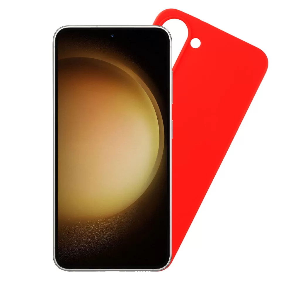 matshop.gr - VOLTE-TEL ΘΗΚΗ SAMSUNG S23 5G S911 6.1" SILICON TPU CAMERA GUARD RED