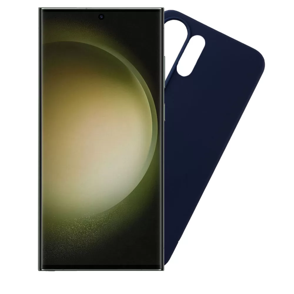 matshop.gr - VOLTE-TEL ΘΗΚΗ SAMSUNG S23 ULTRA 5G S918 6.8" SILICON TPU CAMERA GUARD BLUE