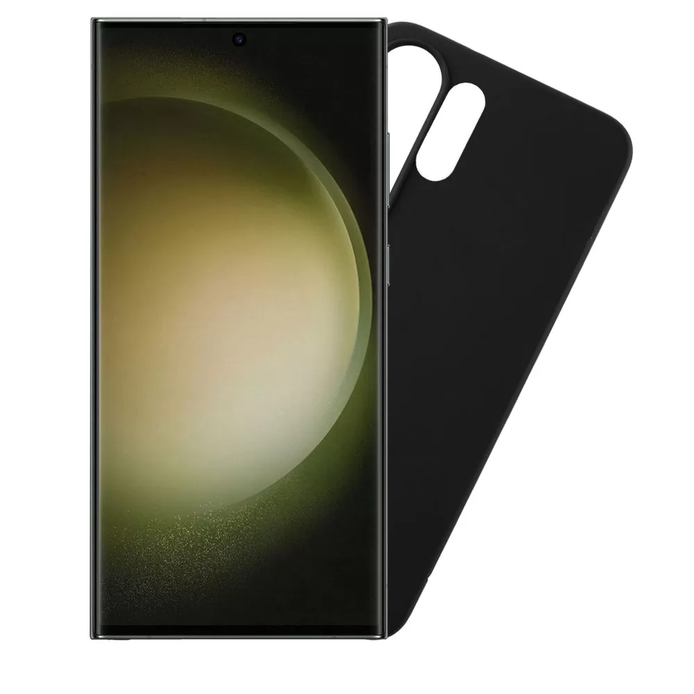 matshop.gr - VOLTE-TEL ΘΗΚΗ SAMSUNG S23 ULTRA 5G S918 6.8" SILICON TPU CAMERA GUARD BLACK