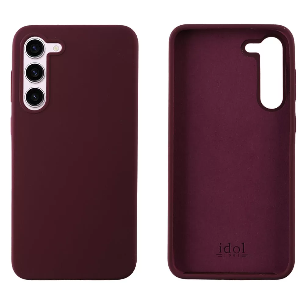 matshop.gr - IDOL 1991 ΘΗΚΗ SAMSUNG S23 PLUS 5G S916 6.6" VELVET ELITE TPU 4 SIDE CAMERA GUARD BURGUNDY