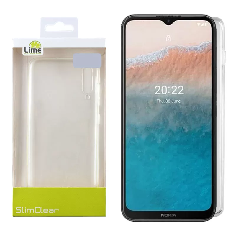 matshop.gr - LIME ΘΗΚΗ NOKIA C21 PLUS 6.52" SLIMCLEAR TPU CAMERA GUARD ΔΙΑΦΑΝΗ