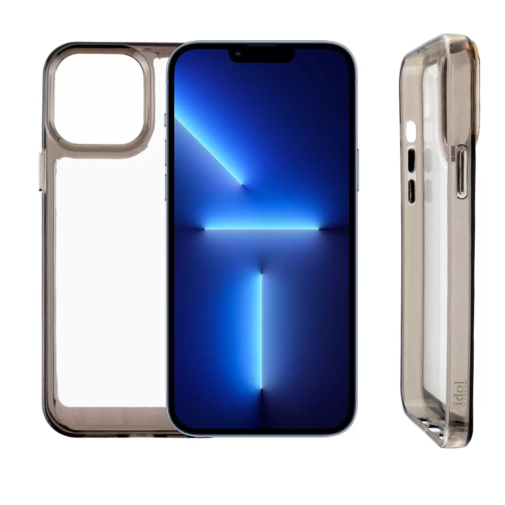matshop.gr - IDOL 1991 ΘΗΚΗ IPHONE 13 PRO MAX 6.7" CRISTALYTE TPU CAMERA GUARD ΔΙΑΦΑΝΗ ΓΚΡΙ