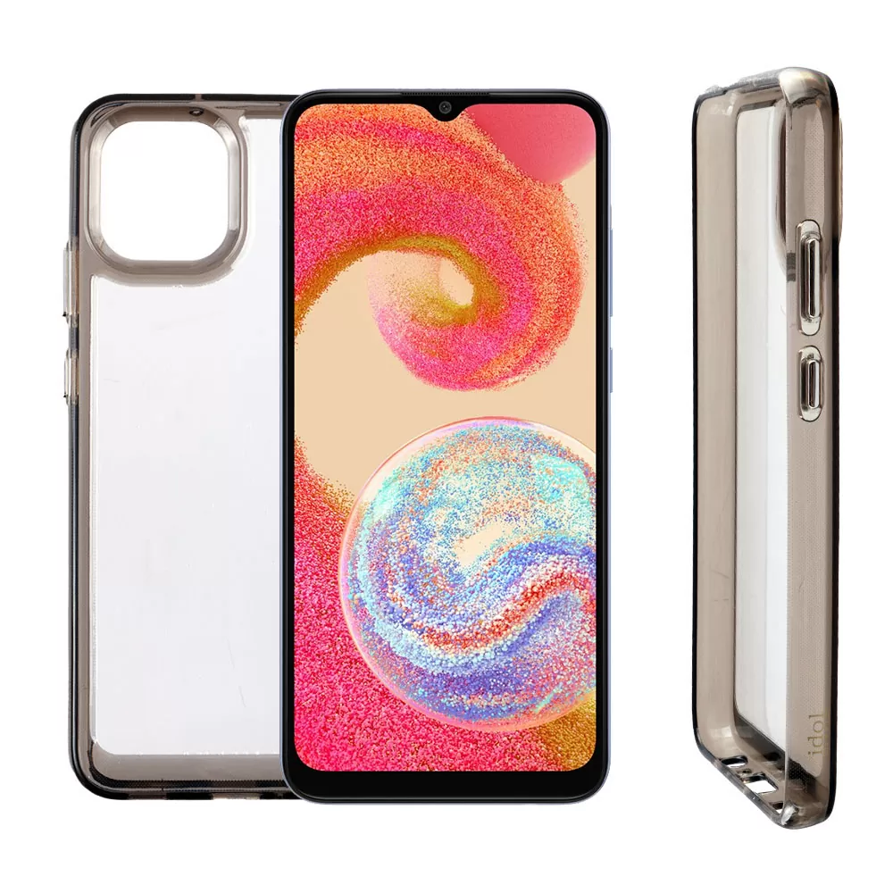 matshop.gr - IDOL 1991 ΘΗΚΗ SAMSUNG A04e A042 6.5" CRISTALYTE TPU CAMERA GUARD ΔΙΑΦΑΝΗ ΓΚΡΙ
