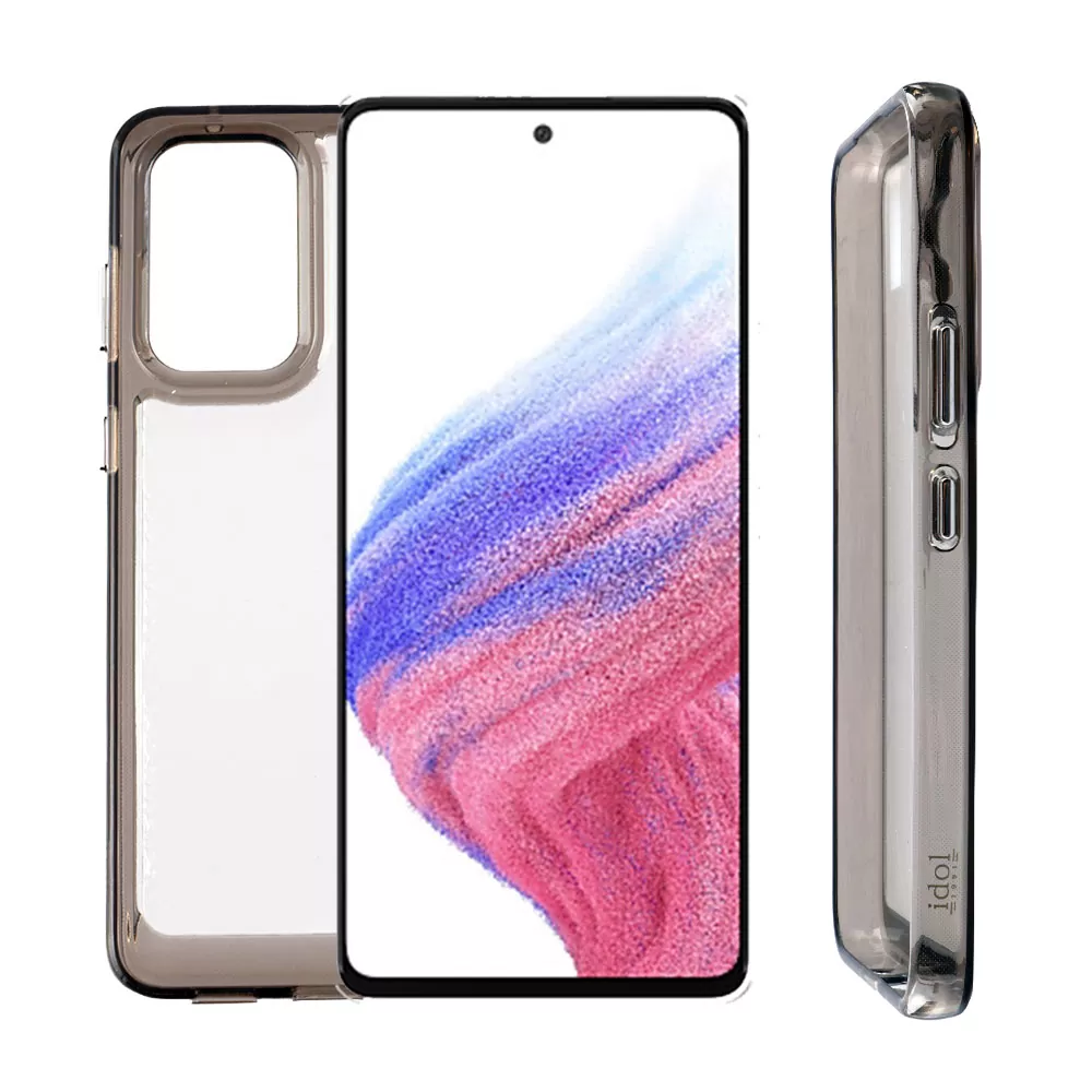 matshop.gr - IDOL 1991 ΘΗΚΗ SAMSUNG A53 5G A536 6.5" CRISTALYTE TPU CAMERA GUARD ΔΙΑΦΑΝΗ ΓΚΡΙ