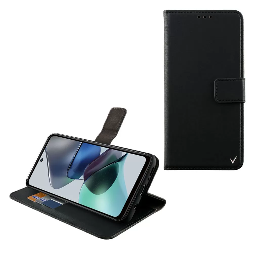 matshop.gr - VOLTE-TEL ΘΗΚΗ MOTOROLA MOTO G13/G23 6.5" ALLURE MAGNET BOOK STAND CLIP BLACK