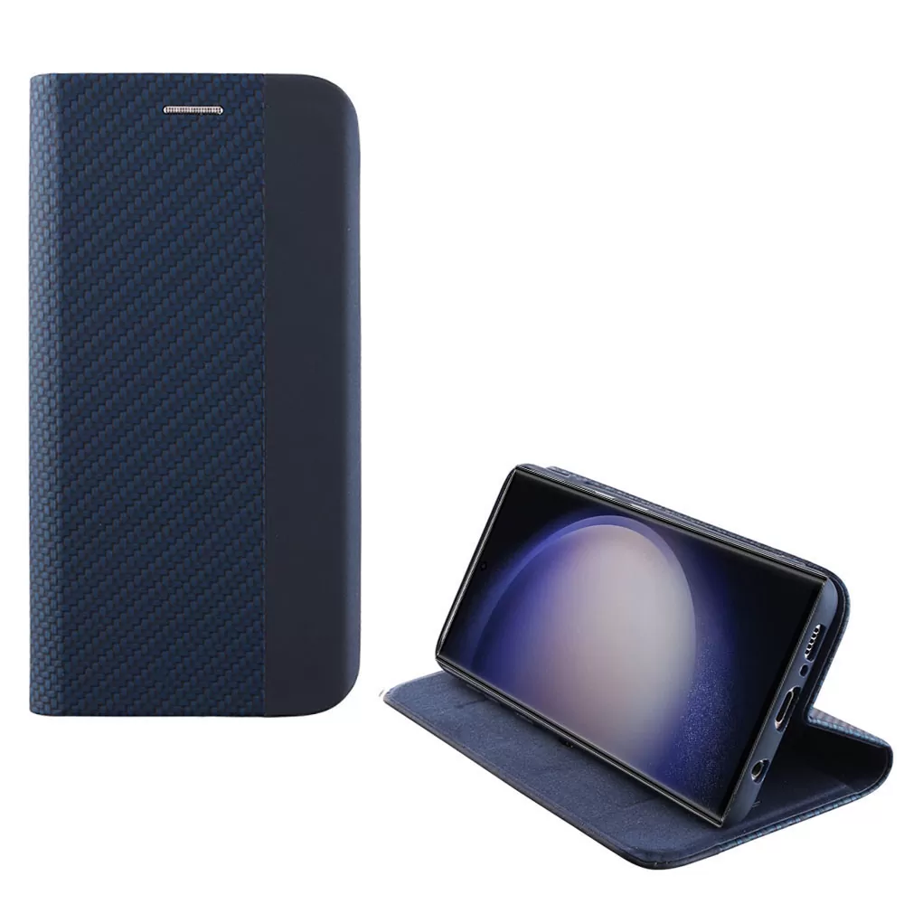 matshop.gr - IDOL 1991 ΘΗΚΗ SAMSUNG S23 ULTRA 5G S918 6.8" ELITE ANTI-RFID BOOK STAND BLUE