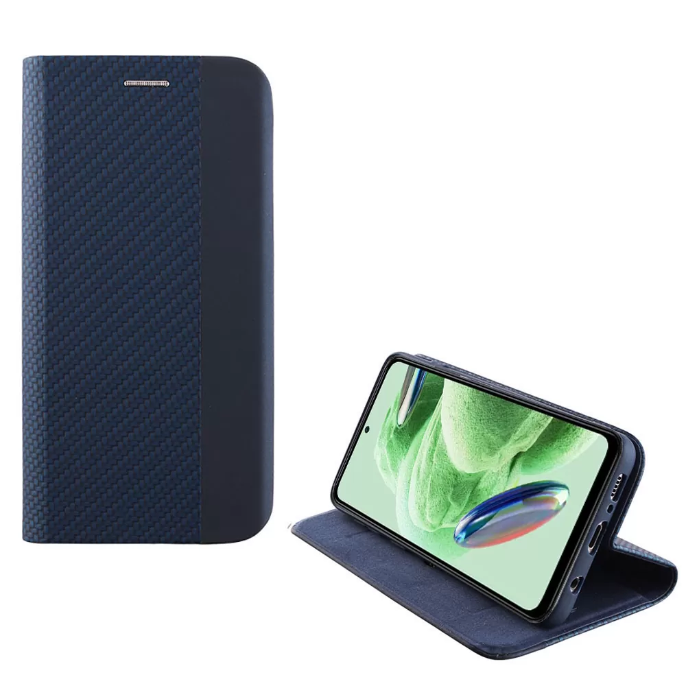 matshop.gr - IDOL 1991 ΘΗΚΗ XIAOMI REDMI NOTE 12 5G 6.67" ELITE ANTI-RFID BOOK STAND BLUE