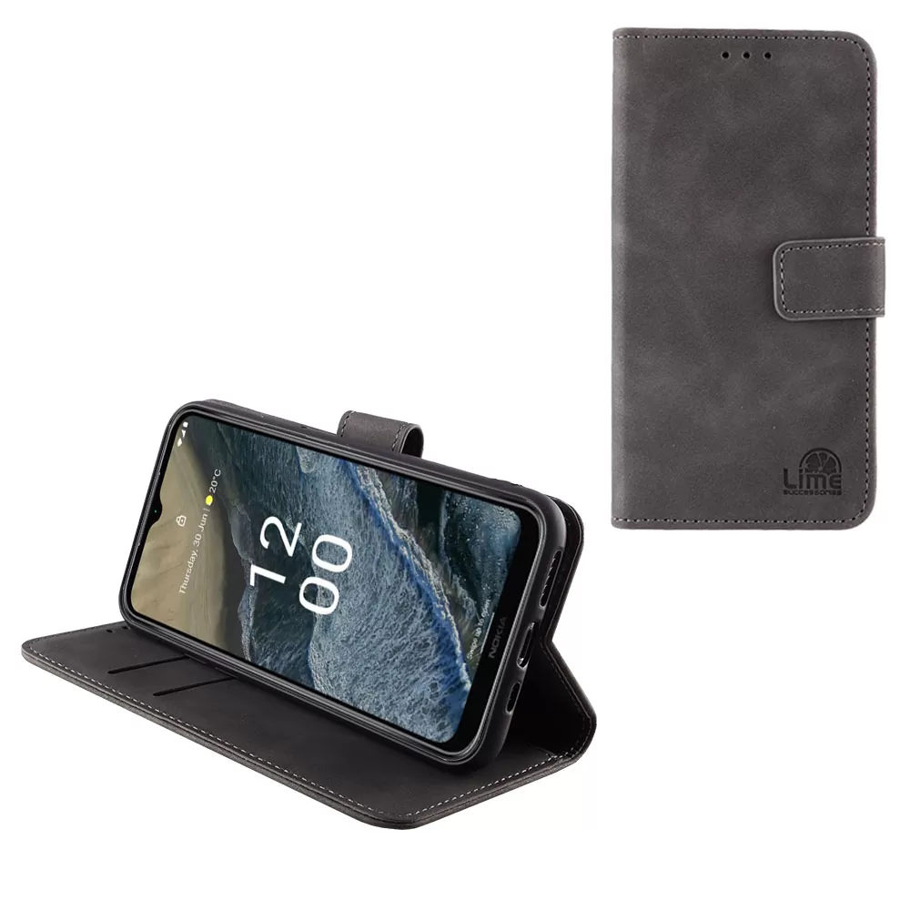 matshop.gr - LIME ΘΗΚΗ NOKIA G11 PLUS 6.52" ESSENTIAL MAGNET BOOK STAND CLIP GREY