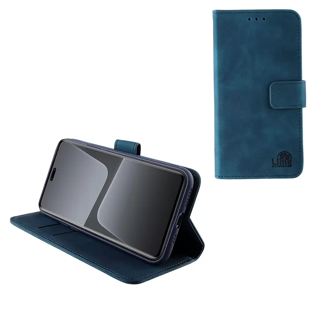 matshop.gr - LIME ΘΗΚΗ XIAOMI 13 5G 6.36" ESSENTIAL MAGNET BOOK STAND CLIP DARK BLUE