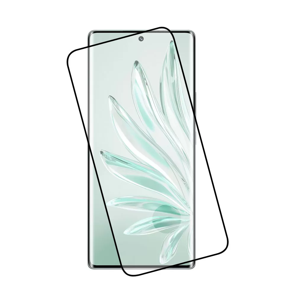 matshop.gr - IDOL 1991 TEMPERED GLASS HONOR 70 6.67" 9H 0.25mm 3D EDGE GLUE SEMI CURVED FINGER UNLOCK BLACK