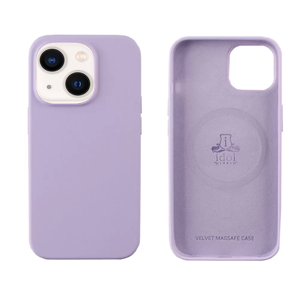 matshop.gr - IDOL 1991 ΘΗΚΗ IPHONE 14 6.1" VELVET MAGSAFE TPU CAMERA GUARD LILAC