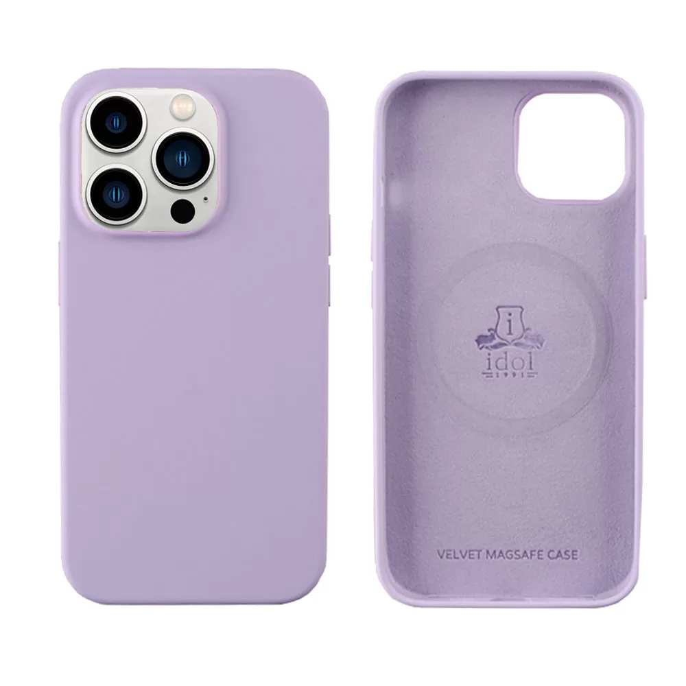 matshop.gr - IDOL 1991 ΘΗΚΗ IPHONE 14 PRO 6.1" VELVET MAGSAFE TPU CAMERA GUARD LILAC