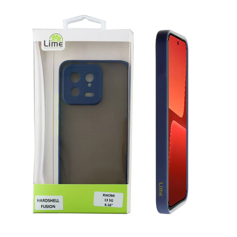 matshop.gr - LIME ΘΗΚΗ XIAOMI 13 5G 6.36" HARDSHELL FUSION FULL CAMERA PROTECTION BLUE WITH YELLOW KEYS