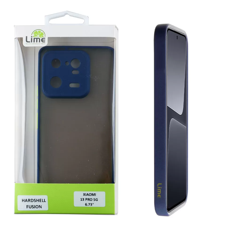 matshop.gr - LIME ΘΗΚΗ XIAOMI 13 PRO 5G 6.73" HARDSHELL FUSION FULL CAMERA PROTECTION BLUE WITH YELLOW KEYS