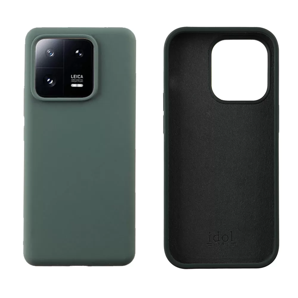 matshop.gr - IDOL 1991 ΘΗΚΗ XIAOMI 13 PRO 5G 6.73" VELVET ELITE TPU 4 SIDE CAMERA GUARD DARK GREEN