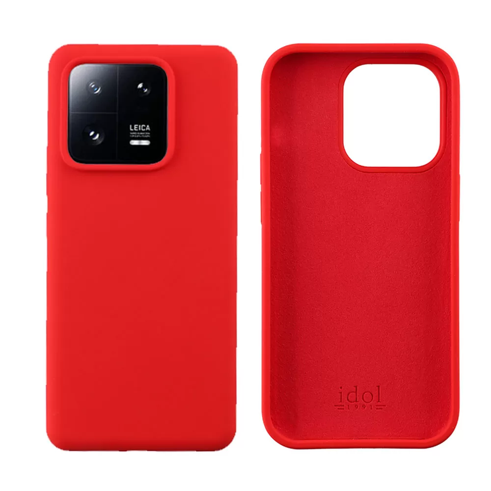 matshop.gr - IDOL 1991 ΘΗΚΗ XIAOMI 13 5G 6.36" VELVET ELITE TPU 4 SIDE CAMERA GUARD RED