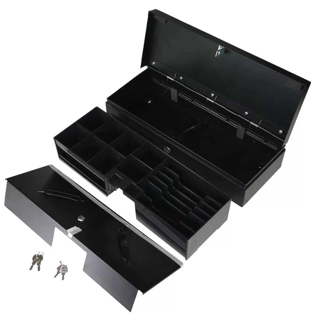 matshop.gr - ΣΥΡΤΑΡΙ ΤΑΜΕΙΑΚΗΣ ΜΗΧΑΝΗΣ KFT-460 FLIP TOP RJ11 6PIN BLACK (46x17x10)