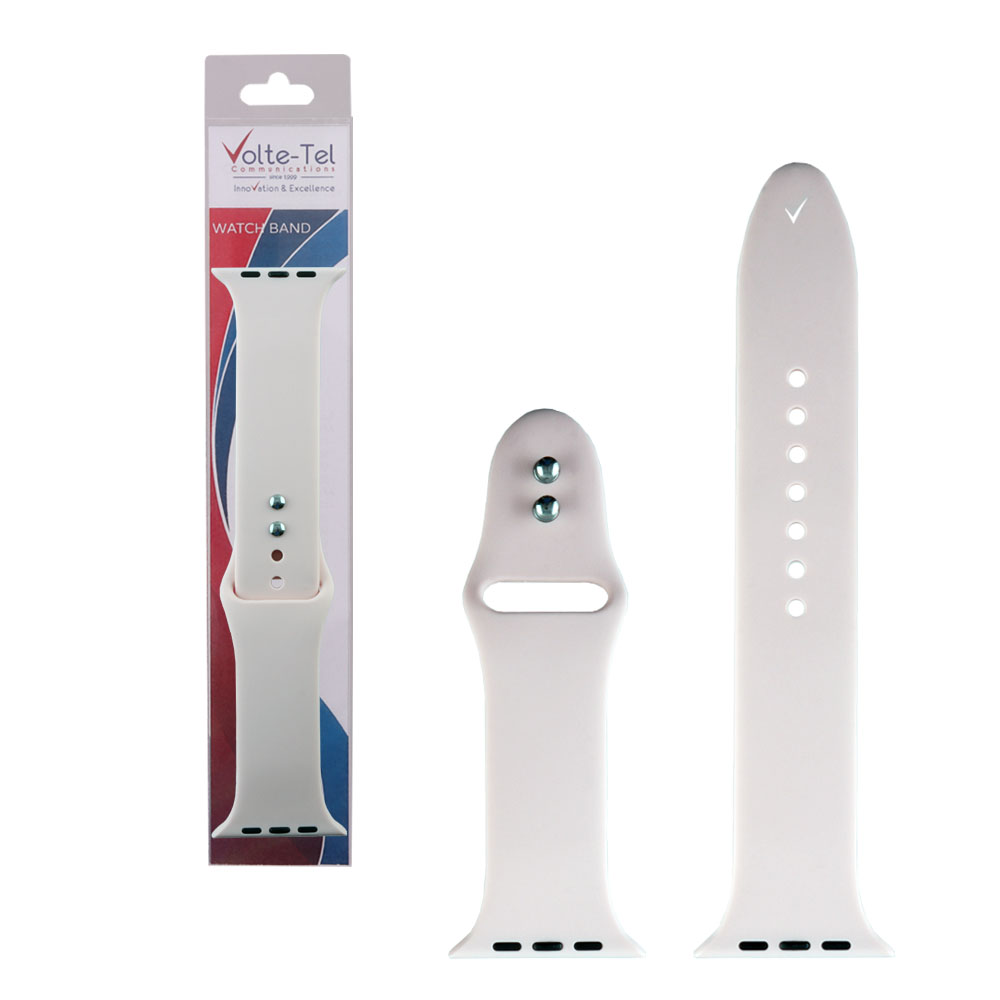 matshop.gr - VOLTE-TEL ΛΟΥΡΑΚΙ ΡΟΛΟΓΙΟΥ ΣΙΛΙΚΟΝΗΣ APPLE WATCH 38/40/41mm ICONBAND WHITE VT104