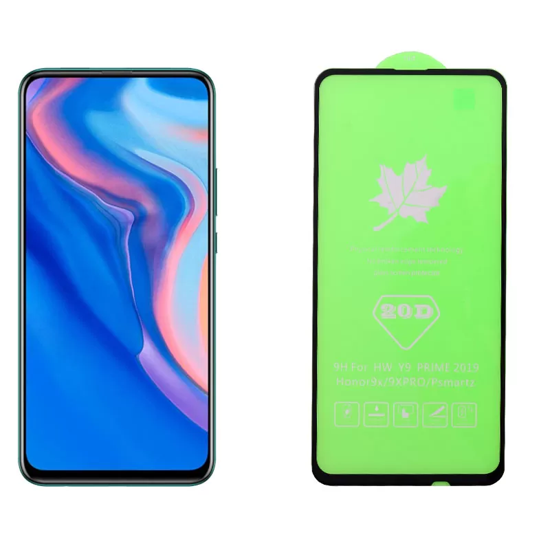 matshop.gr - IDOL 1991 TEMPERED GLASS HUAWEI P SMART Z/Y9 PRIME 2019/HONOR 9X 6.59" 9H 0.25mm 20D FULL GLUE SEMI CURVED BLACK