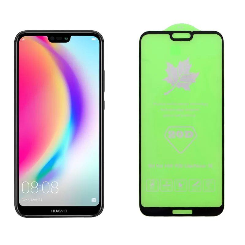 matshop.gr - IDOL 1991 TEMPERED GLASS HUAWEI P20 LITE 5.84" 9H 0.25mm 20D FULL GLUE SEMI CURVED BLACK