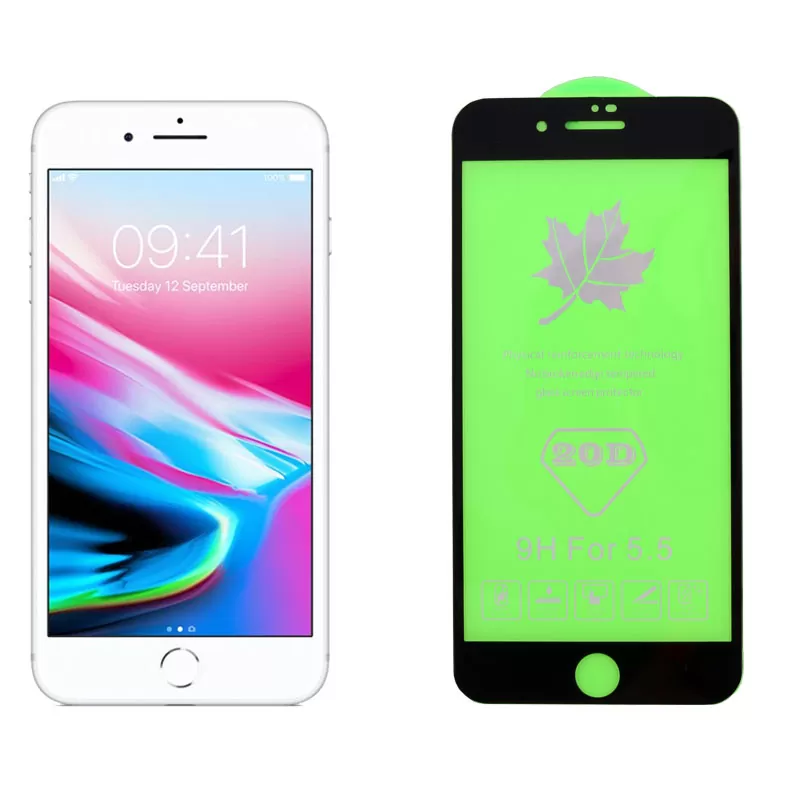 matshop.gr - IDOL 1991 TEMPERED GLASS IPHONE 8/7 PLUS 5.5" 9H 0.25mm 20D FULL GLUE BLACK