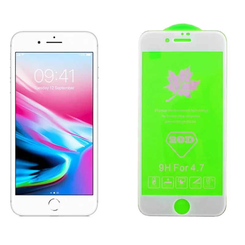 matshop.gr - IDOL 1991 TEMPERED GLASS IPHONE SE 2020/IPHONE 8/7 4.7" 9H 0.25mm 20D FULL GLUE WHITE
