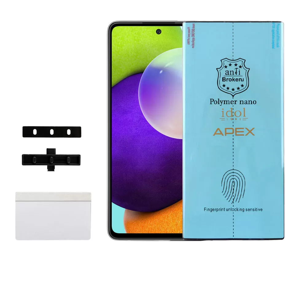 matshop.gr - IDOL 1991 APEX POLYMER NANOTECH FILM SAMSUNG A52S/A52 A525/A526/A528 6.5" FINGER UNLOCK FULL COVER WITH INSTALLATION KIT